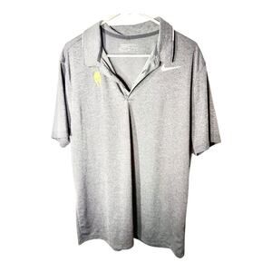 Nike Golf Polo Men's XL Size Heather Gray Dri Fit.
